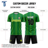 Green Neon Soccer Jersey custom content